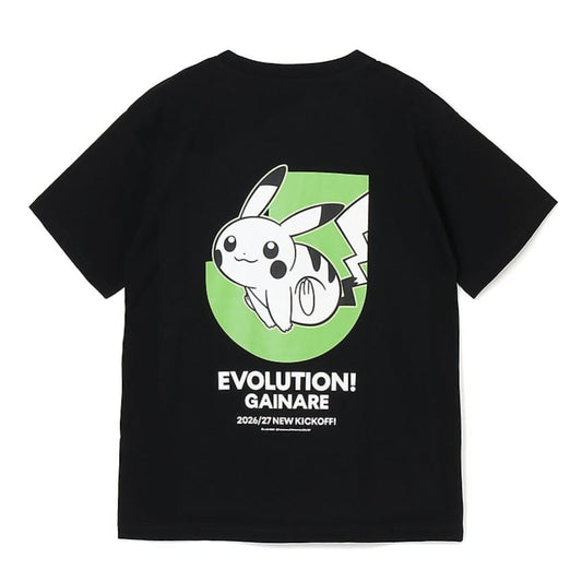 Pikachu T-Shirt Black Gainare Tottori x Pokemon J.League | J.League Online Store