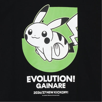 Pikachu T-Shirt Black Gainare Tottori x Pokemon J.League | J.League Online Store