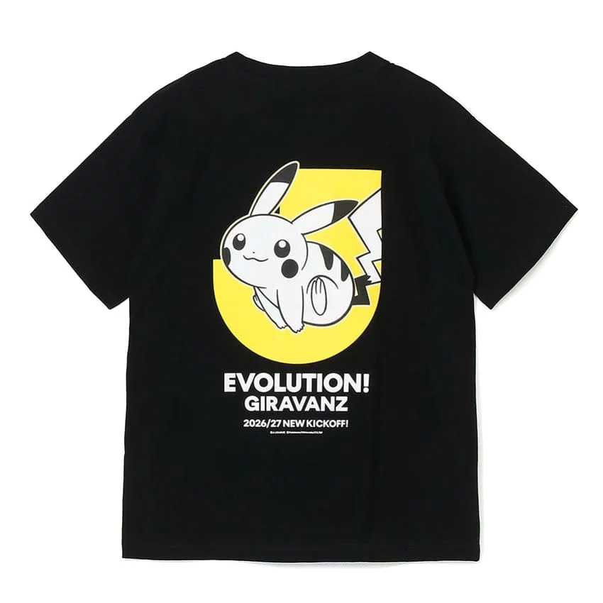 Pikachu T-Shirt Black Giravanz Kitakyushu x Pokemon J.League | J.League Online Store