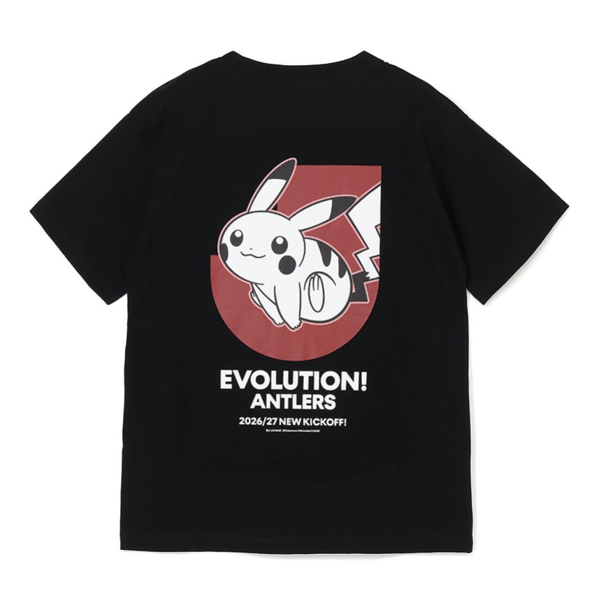 Pikachu T-Shirt Black Kashima Antlers x Pokemon J.League | J.League Online Store