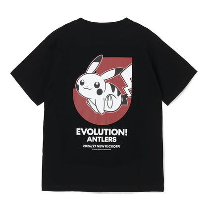 Pikachu T-Shirt Black Kashima Antlers x Pokemon J.League | J.League Online Store