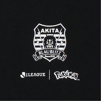 Pikachu T-Shirt Black Kids Blaublitz Akita x Pokemon J.League | J.League Online Store