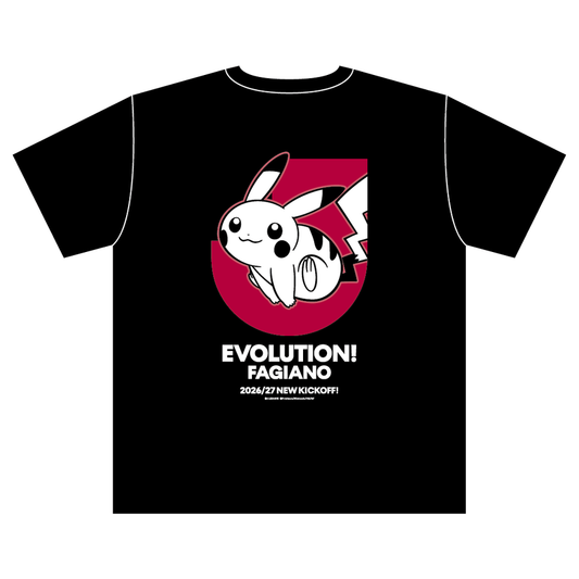 Pikachu T-Shirt Black Kids Fagiano Okayama x Pokemon J.League | J.League Online Store