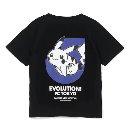 Pikachu T-Shirt Black Kids FC Tokyo x Pokemon J.League | J.League Online Store