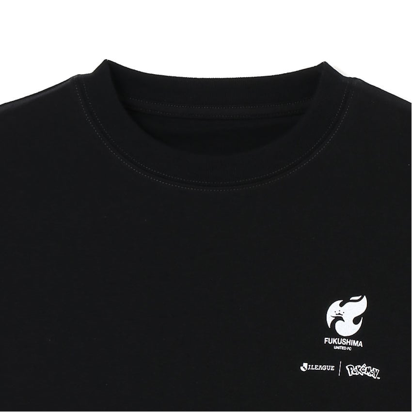 Pikachu T-Shirt Black Kids Fukushima United FC x Pokemon J.League | J.League Online Store