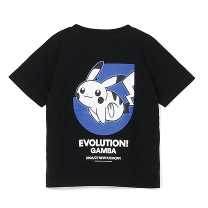 Pikachu T-Shirt Black Kids Gamba Osaka x Pokemon J.League | J.League Online Store