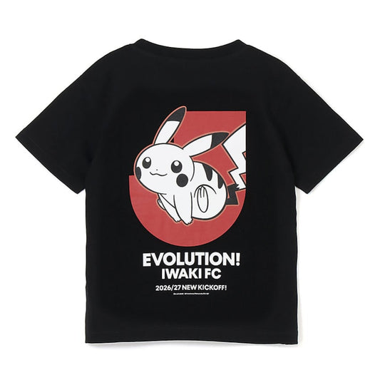 Pikachu T-Shirt Black Kids Iwaki FC x Pokemon J.League | J.League Online Store