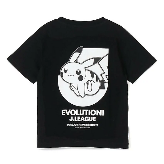 Pikachu T-Shirt Black Kids J.League x Pokemon J.League | J.League Online Store