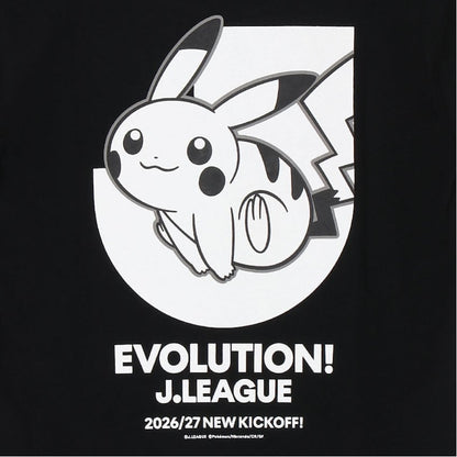 Pikachu T-Shirt Black Kids J.League x Pokemon J.League | J.League Online Store