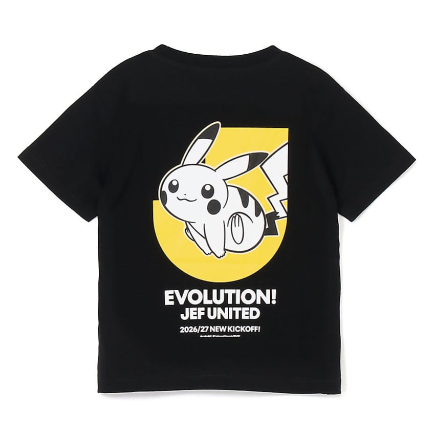 Pikachu T-Shirt Black Kids JEF United Chiba x Pokemon J.League | J.League Online Store