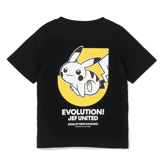 Pikachu T-Shirt Black Kids JEF United Chiba x Pokemon J.League | J.League Online Store