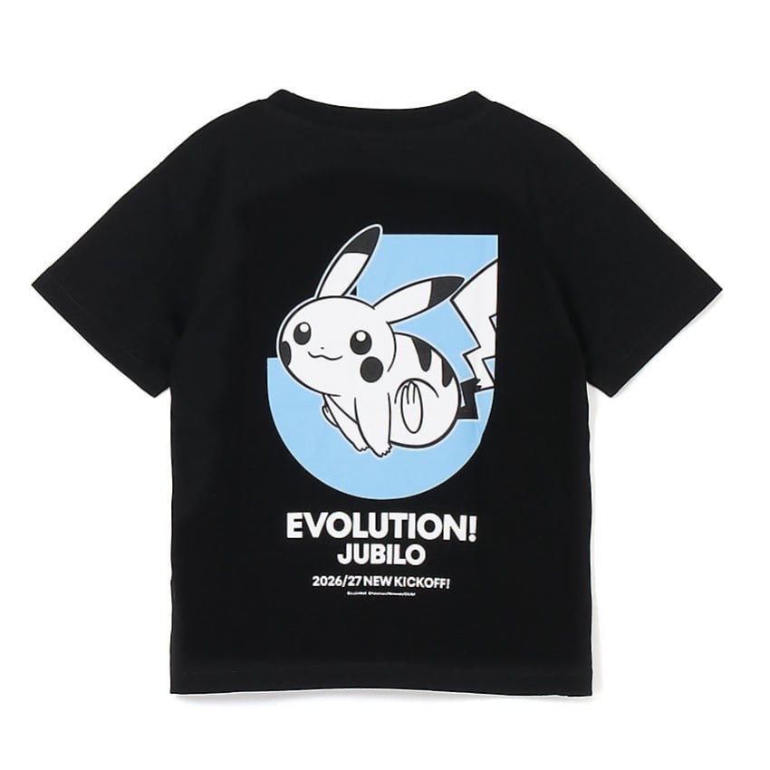 Pikachu T-Shirt Black Kids Jubilo Iwata x Pokemon J.League | J.League Online Store