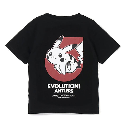 Pikachu T-Shirt Black Kids Kashima Antlers x Pokemon J.League | J.League Online Store