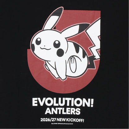 Pikachu T-Shirt Black Kids Kashima Antlers x Pokemon J.League | J.League Online Store