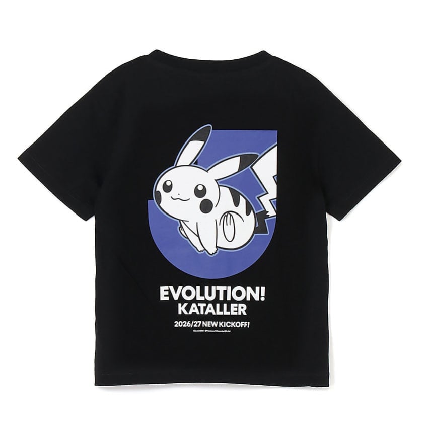 Pikachu T-Shirt Black Kids Kataller Toyama x Pokemon J.League | J.League Online Store