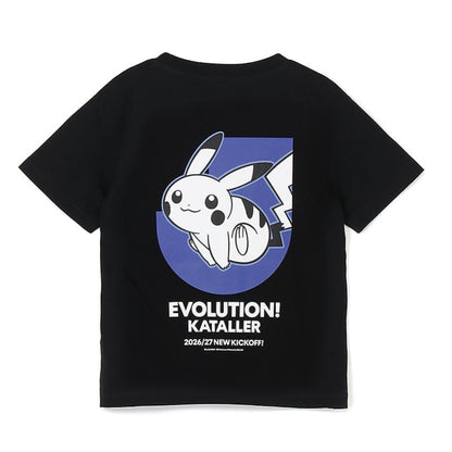 Pikachu T-Shirt Black Kids Kataller Toyama x Pokemon J.League | J.League Online Store