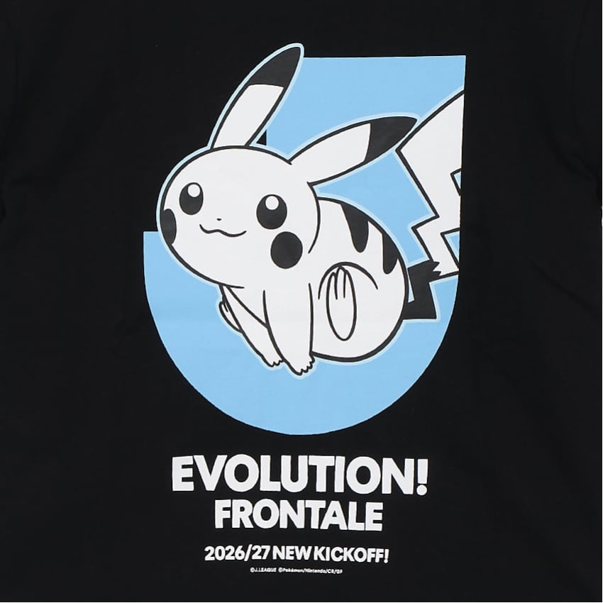 Pikachu T-Shirt Black Kids Kawasaki Frontale x Pokemon J.League | J.League Online Store