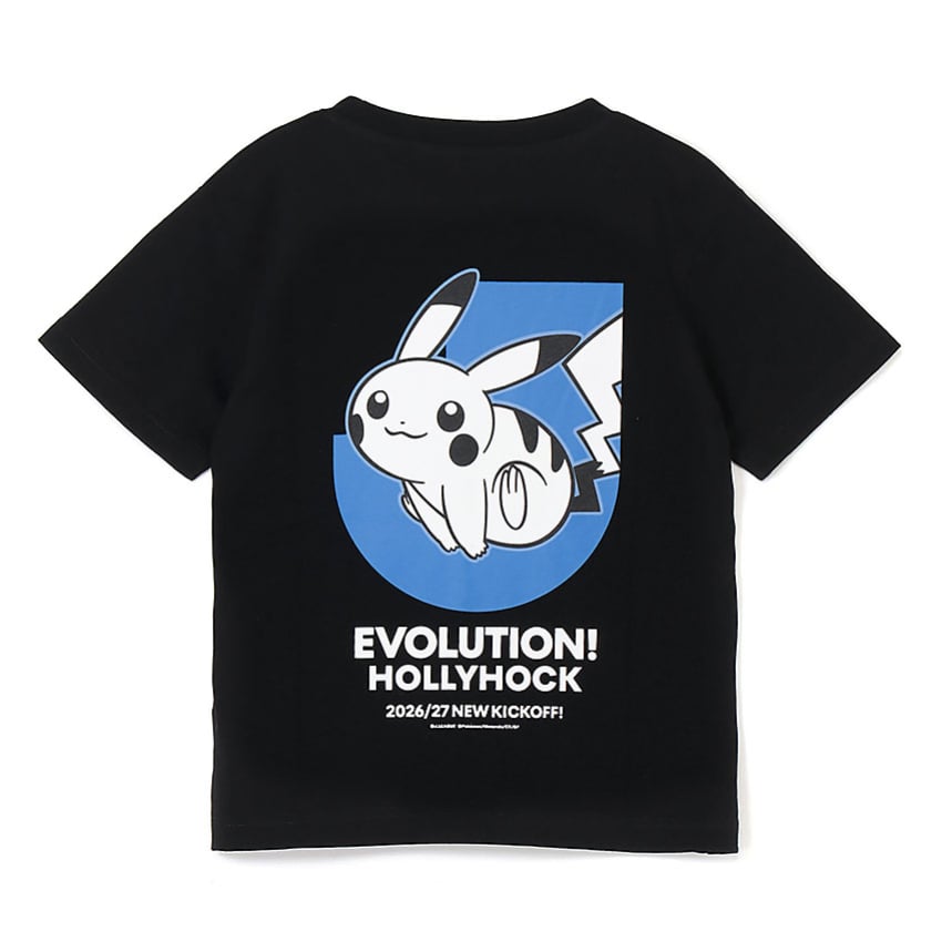 Pikachu T-Shirt Black Kids Mito HollyHock x Pokemon J.League | J.League Online Store