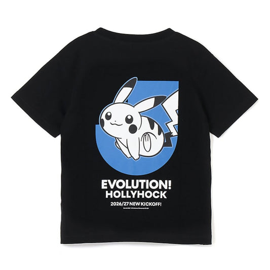 Pikachu T-Shirt Black Kids Mito HollyHock x Pokemon J.League | J.League Online Store