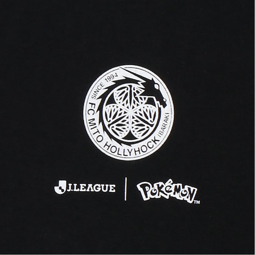 Pikachu T-Shirt Black Kids Mito HollyHock x Pokemon J.League | J.League Online Store