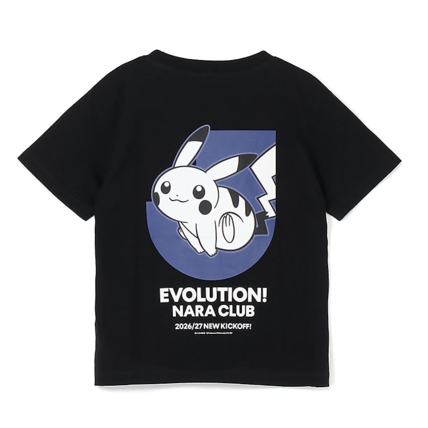 Pikachu T-Shirt Black Kids Nara Club x Pokemon J.League | J.League Online Store