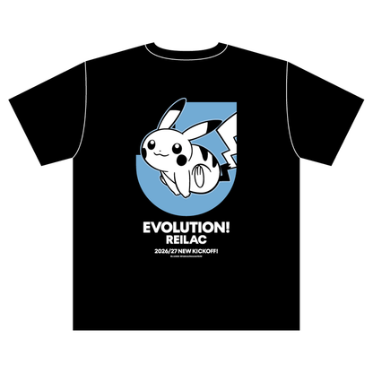 Pikachu T-Shirt Black Kids Reilac Shiga FC x Pokemon J.League | J.League Online Store