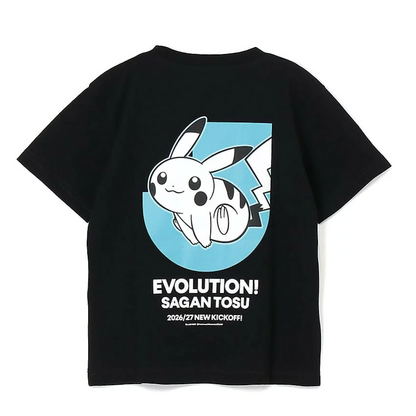 Pikachu T-Shirt Black Kids Sagan Tosu x Pokemon J.League | J.League Online Store