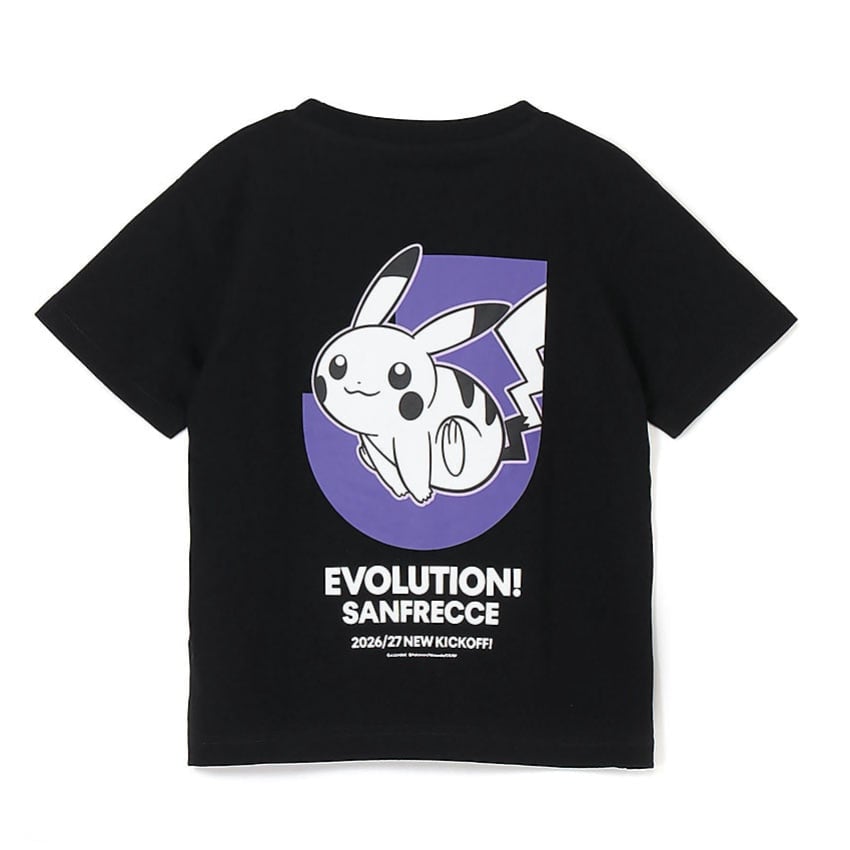 Pikachu T-Shirt Black Kids Sanfrecce Hiroshima x Pokemon J.League | J.League Online Store