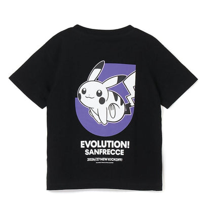 Pikachu T-Shirt Black Kids Sanfrecce Hiroshima x Pokemon J.League | J.League Online Store