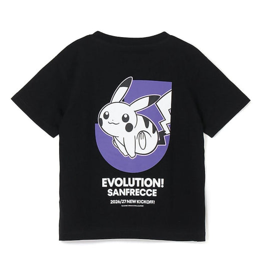 Pikachu T-Shirt Black Kids Sanfrecce Hiroshima x Pokemon J.League | J.League Online Store