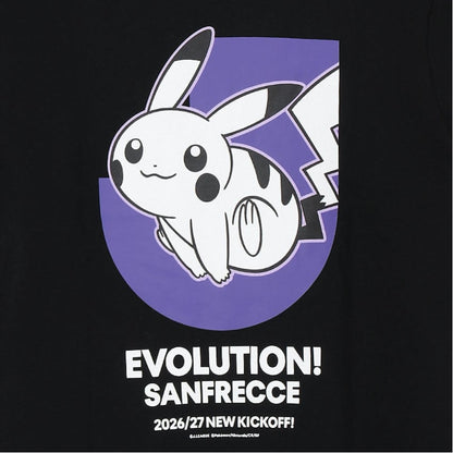 Pikachu T-Shirt Black Kids Sanfrecce Hiroshima x Pokemon J.League | J.League Online Store