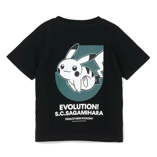 Pikachu T-Shirt Black Kids SC Sagamihara x Pokemon J.League | J.League Online Store