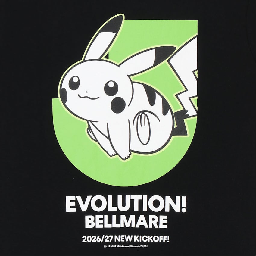Pikachu T-Shirt Black Kids Shonan Bellmare x Pokemon J.League | J.League Online Store