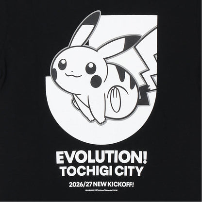 Pikachu T-Shirt Black Kids Tochigi City x Pokemon J.League | J.League Online Store