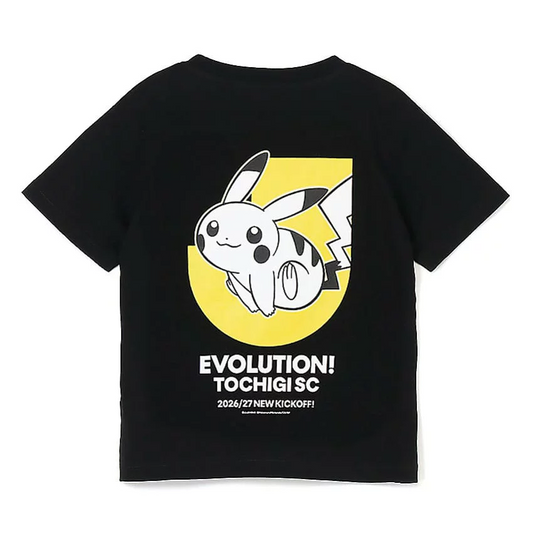 Pikachu T-Shirt Black Kids Tochigi SC x Pokemon J.League | J.League Online Store