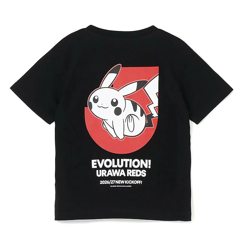 Pikachu T-Shirt Black Kids Urawa Reds x Pokemon J.League | J.League Online Store