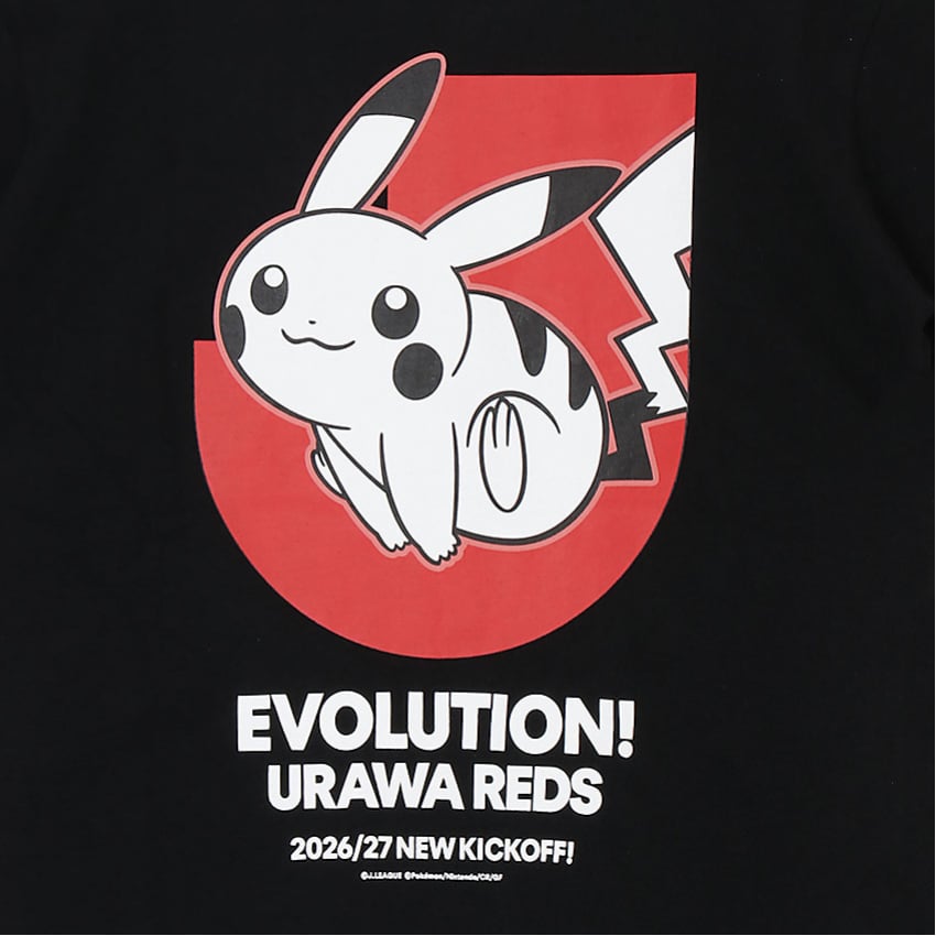 Pikachu T-Shirt Black Kids Urawa Reds x Pokemon J.League | J.League Online Store