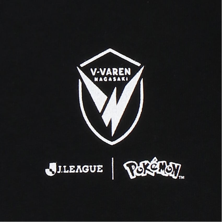 Pikachu T-Shirt Black Kids V-Varen Nagasaki x Pokemon J.League | J.League Online Store