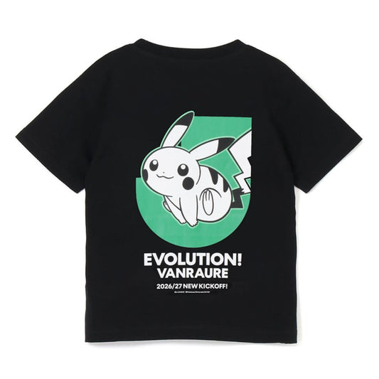 Pikachu T-Shirt Black Kids Vanraure Hachinohe x Pokemon J.League | J.League Online Store