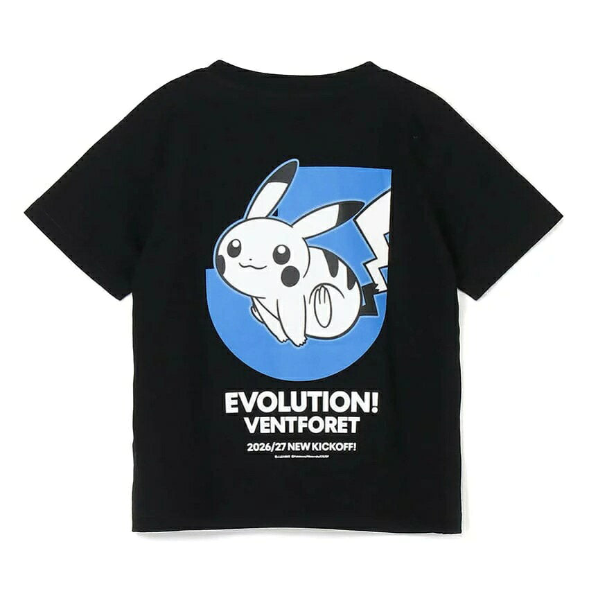 Pikachu T-Shirt Black Kids Ventforet Kofu x Pokemon J.League | J.League Online Store