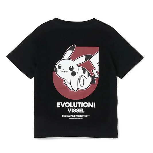Pikachu T-Shirt Black Kids Vissel Kobe x Pokemon J.League | J.League Online Store