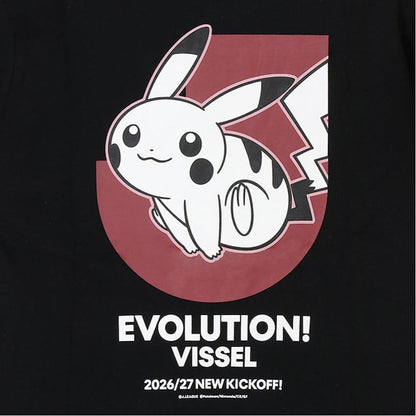 Pikachu T-Shirt Black Kids Vissel Kobe x Pokemon J.League | J.League Online Store