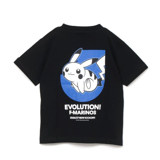 Pikachu T-Shirt Black Kids Yokohama F. Marinos x Pokemon J.League | J.League Online Store