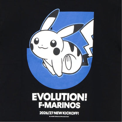 Pikachu T-Shirt Black Kids Yokohama F. Marinos x Pokemon J.League | J.League Online Store