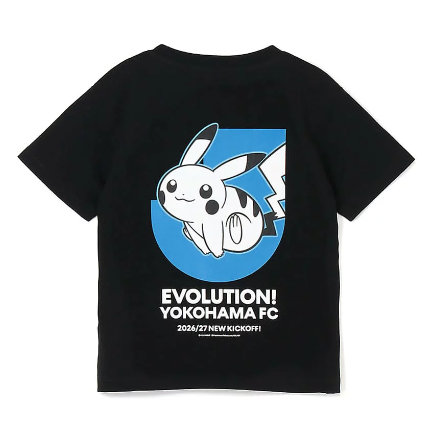 Pikachu T-Shirt Black Kids Yokohama FC x Pokemon J.League | J.League Online Store