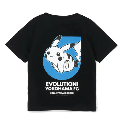 Pikachu T-Shirt Black Kids Yokohama FC x Pokemon J.League | J.League Online Store