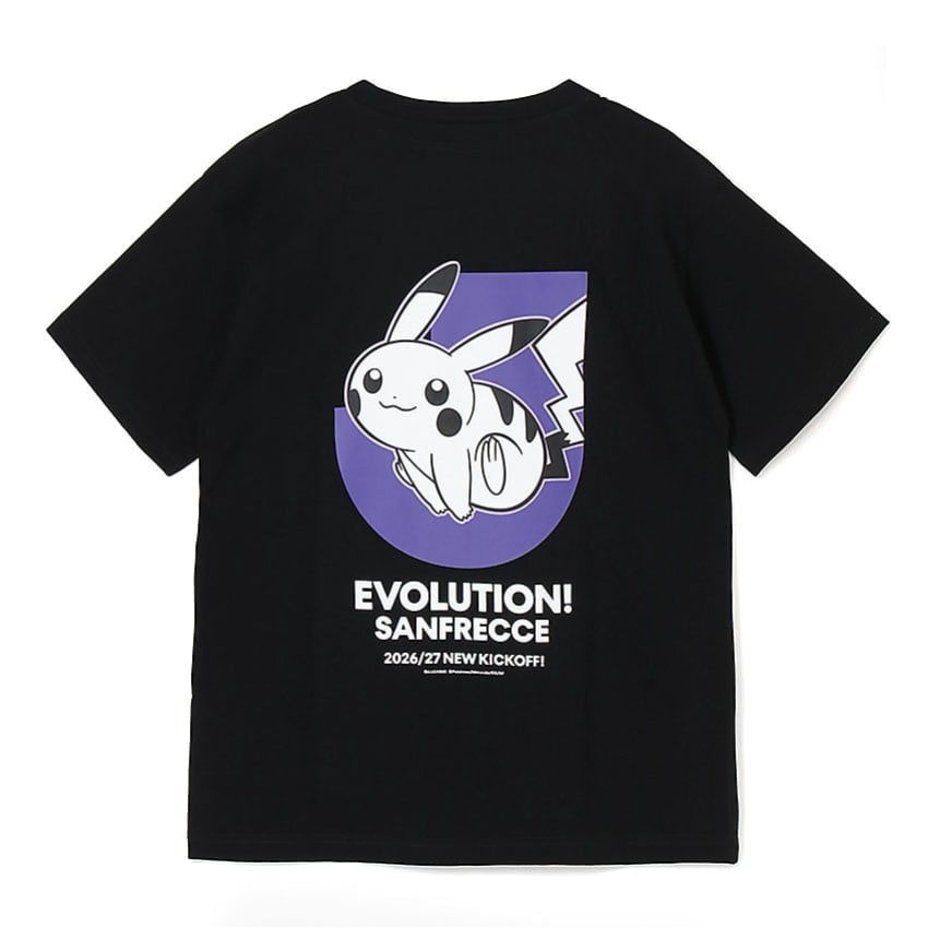 Pikachu T-Shirt Black Sanfrecce Hiroshima x Pokemon J.League | J.League Online Store