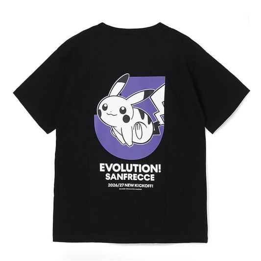 Pikachu T-Shirt Black Sanfrecce Hiroshima x Pokemon J.League | J.League Online Store