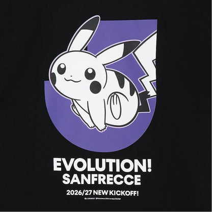 Pikachu T-Shirt Black Sanfrecce Hiroshima x Pokemon J.League | J.League Online Store