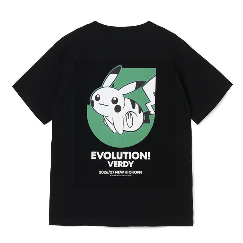 Pikachu T-Shirt Black Tokyo Verdy x Pokemon J.League | J.League Online Store